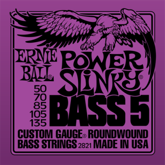 Ernie Ball 50-135 5-String Bass Power Slinky