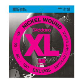 D'Addario EXL170S Bass 45-100 Short Scale