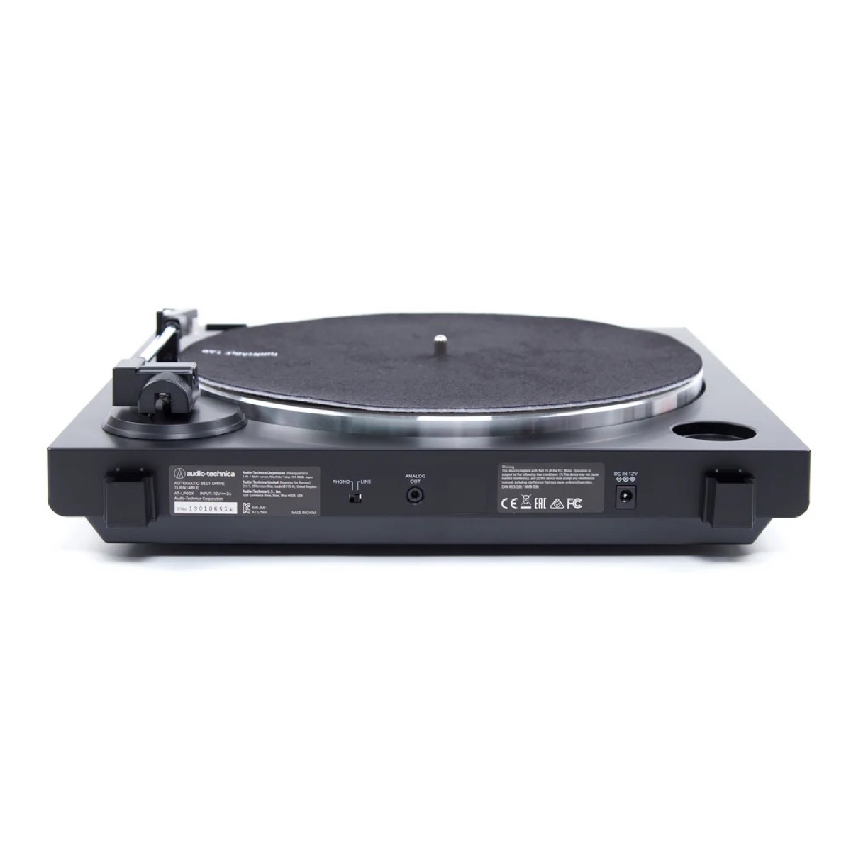Audio-Technica Audio Technica LP60X Fully Automatic Belt Drive Turntable - Gun Metal - Live Sound, DJ