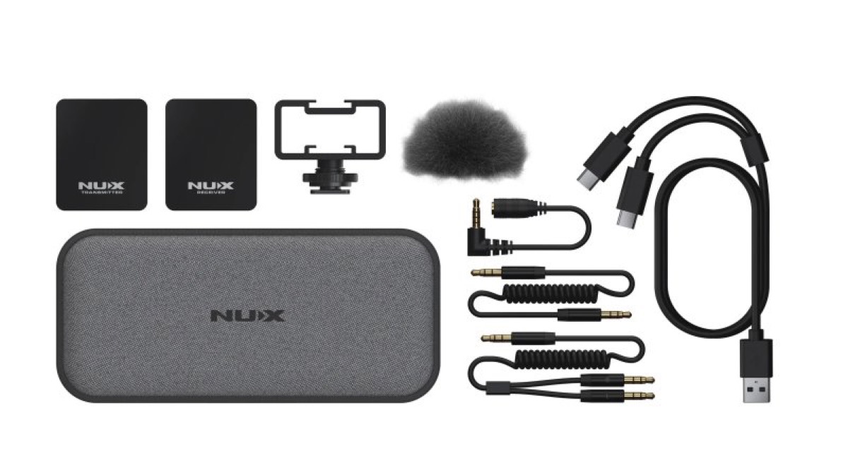 NUX NUX B-10 Vlog Wireless Lavalier Vlog Microphone System - Live Sound, DJ