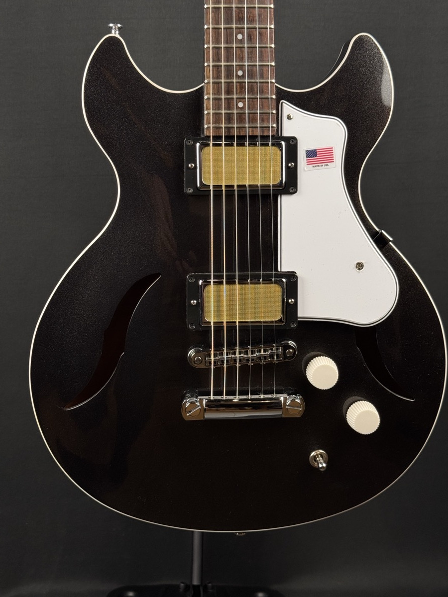 Harmony Harmony Comet Semi-Hollow Guitar, Space Black, Mono Bag B-STOCK - Guitars