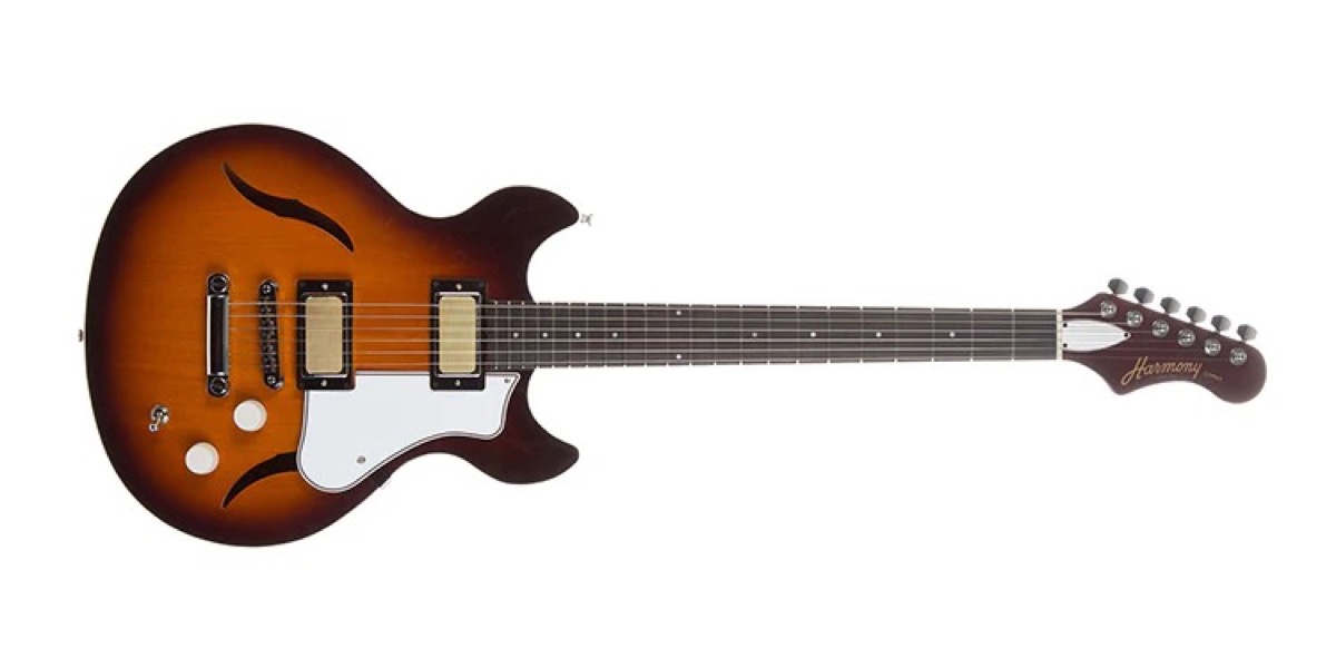 Harmony Comet Semi-Hollow Guitar, Sunbrust,  …