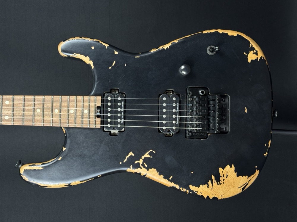 Charvel Charvel Pro-Mod Relic San Dimas Style 1 HH, Floyd Rose, Weathered Black - Guitars