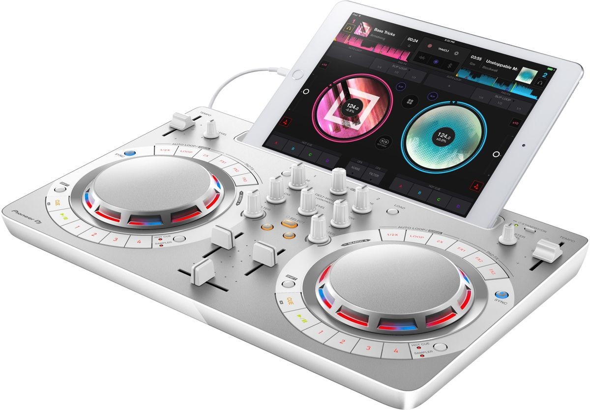 Pioneer DDJ-WeGO4-K USB DJ Controller w/ DJ Software & IOS Support, White