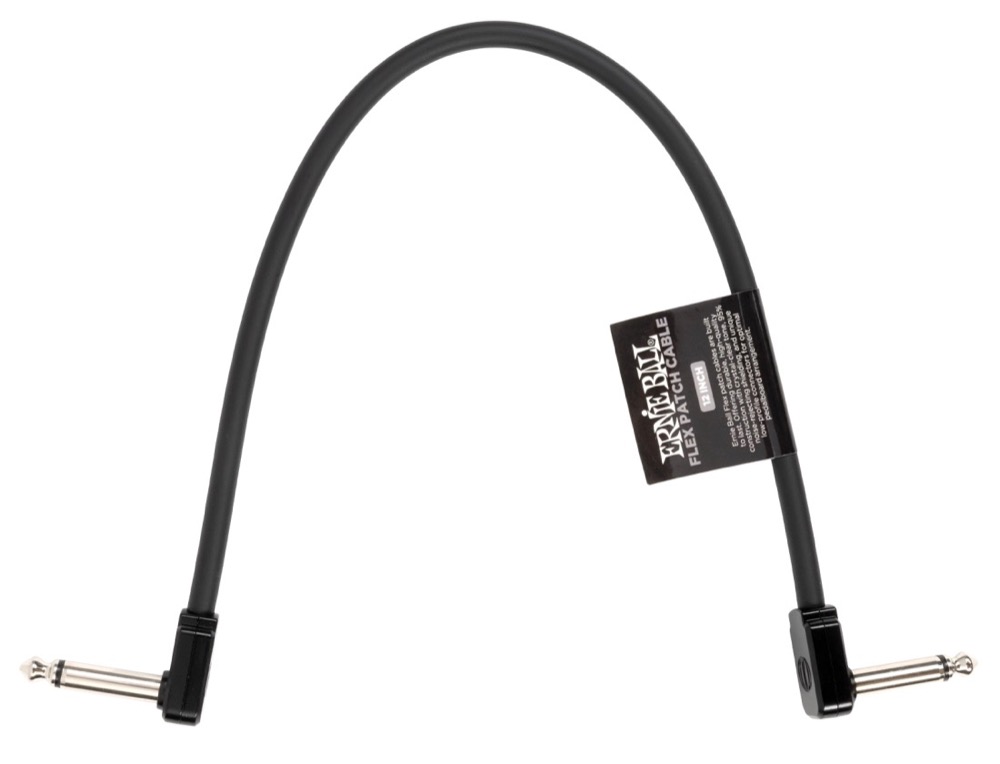 Ernie Ball 12 Inch Flex Instrument Cable - Black