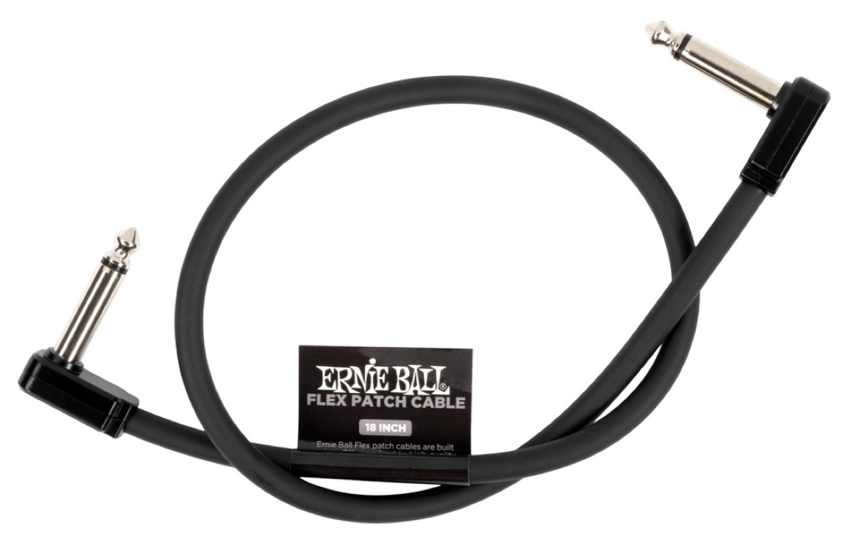 Ernie Ball 18 Inch Flex Instrument Cable - Black