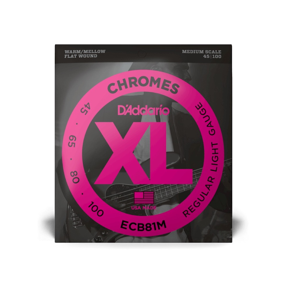 D'Addario ECB81M Chrome Bass Strings 45-100  …