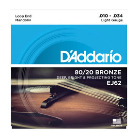 D'Addario EJ62 Mandolin 10-34