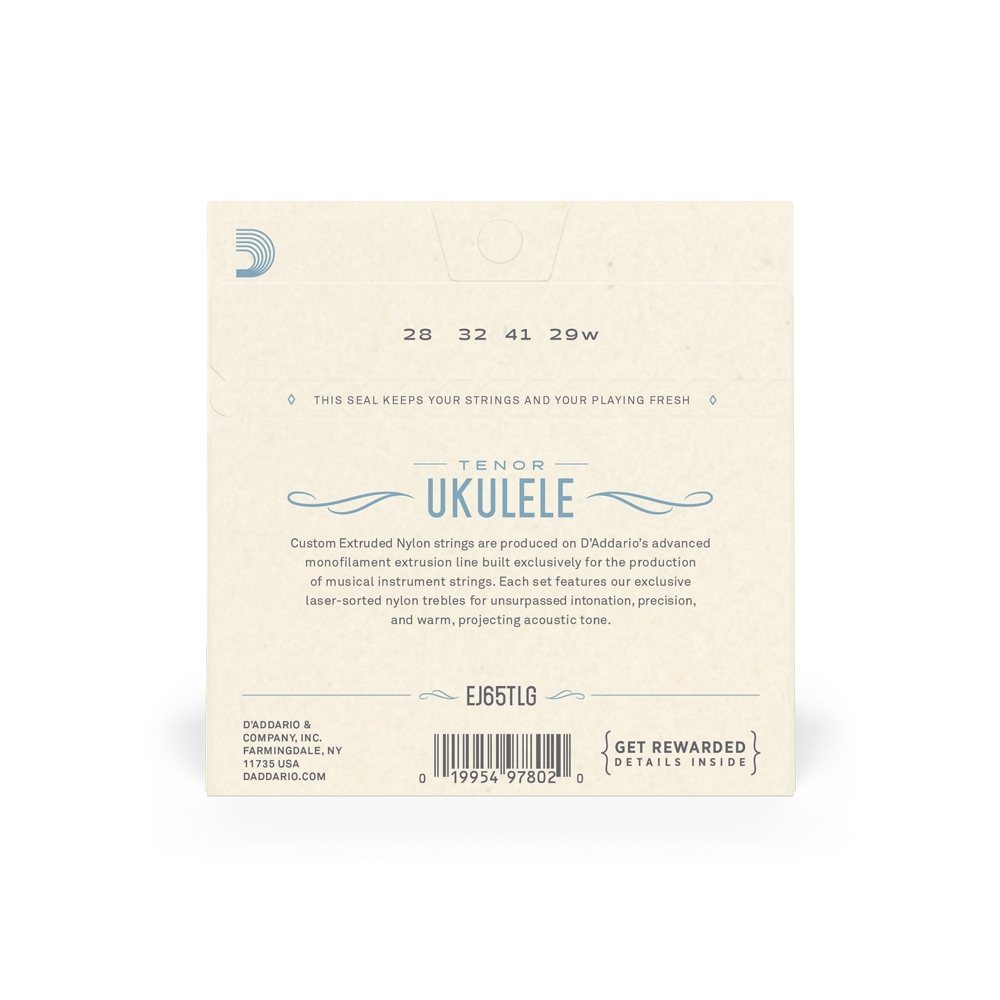 D'Addario D'Addario EJ65TLG Tenor Nylon Ukulele Strings Low G - Ukuleles