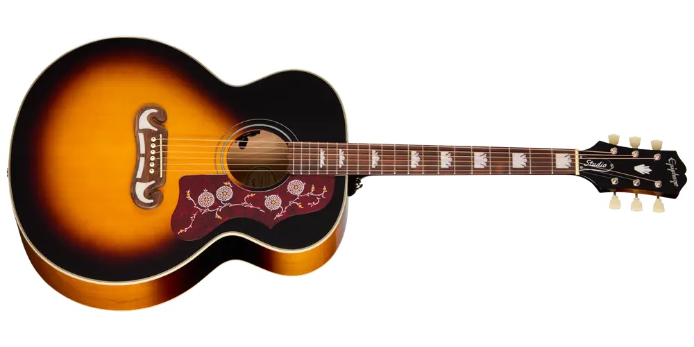 Epiphone J-200 Studio Acoustic/Electric Guitar …