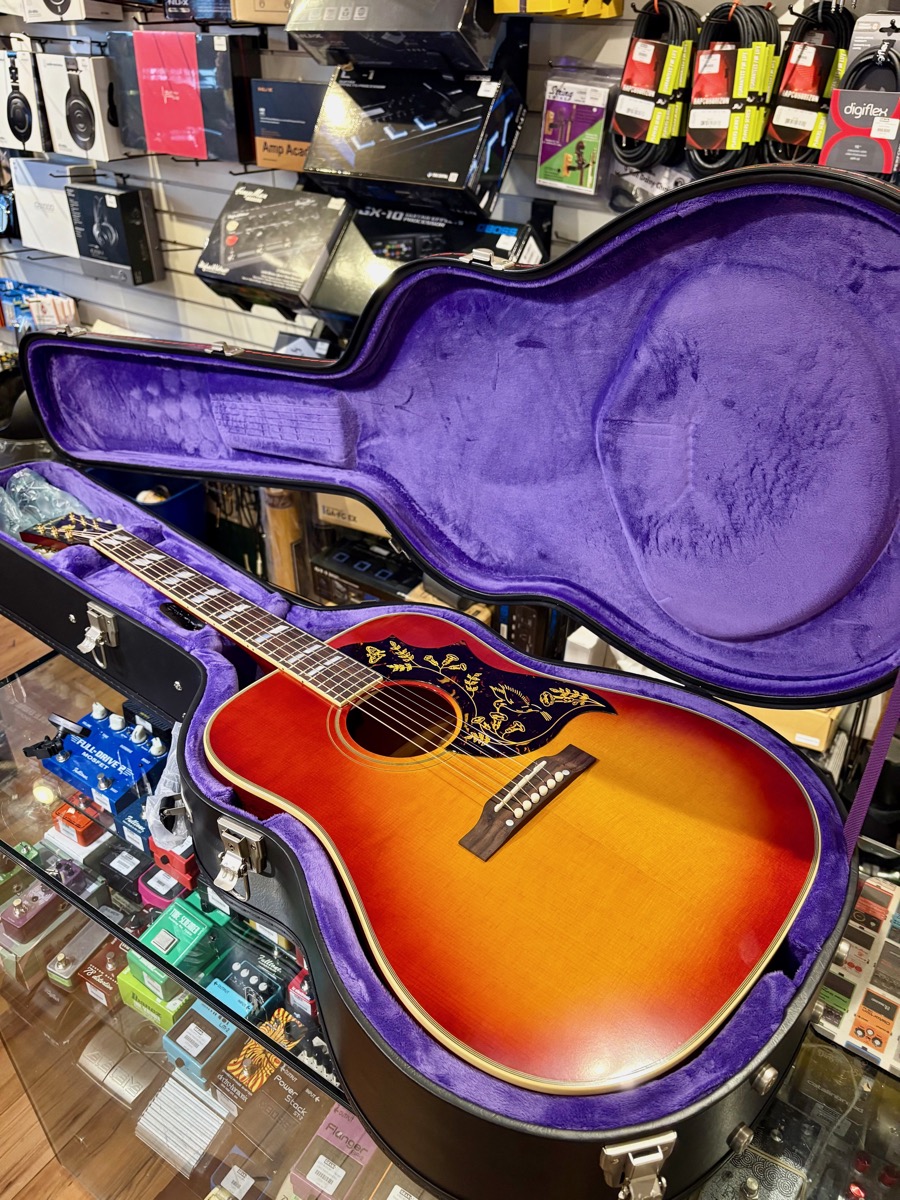 Epiphone Epiphone 1960 Hummingbird Reissue All Solid W/Pickup Cherry Burst - Guitars