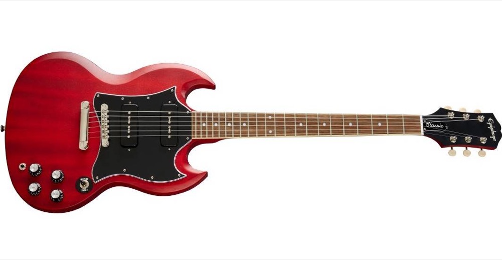 Epiphone SG Classic P90 In Worn Cherry: Canadian Online Music