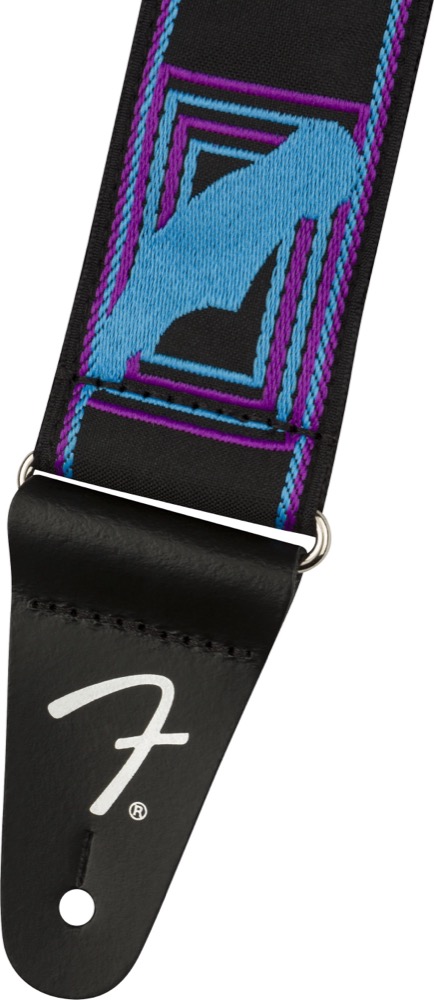 Fender Fender Strap 2" Monogrammed Neon Purple, Blue - Misc