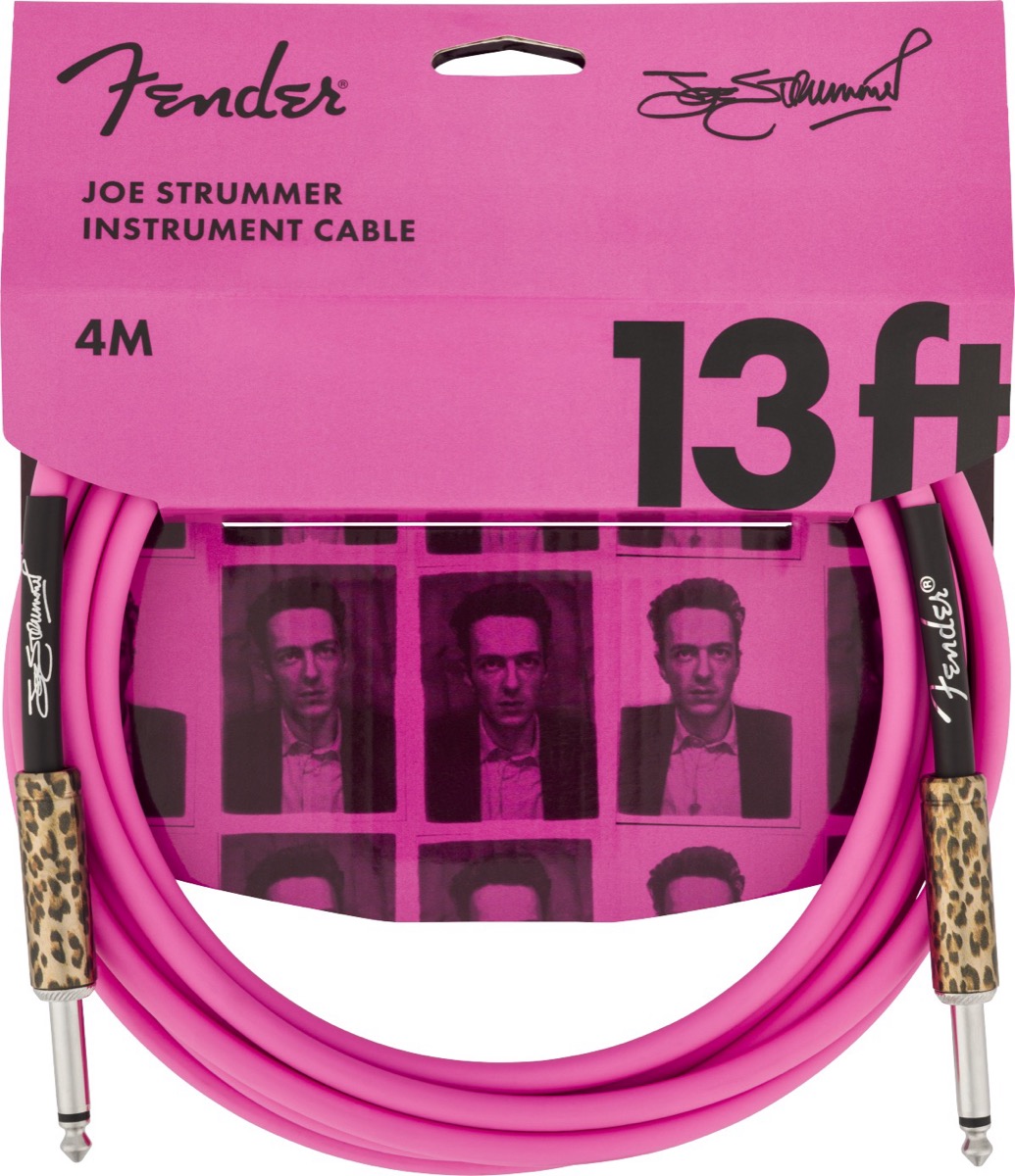 Fender Fender 13 Foot Professional Series Instrument Cable Strummer - Pink Leopard - Cables