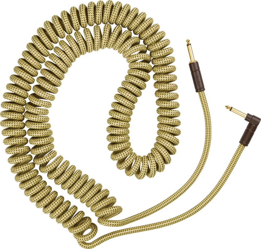 Fender 30 Foot Deluxe Coil Cable In Tweed