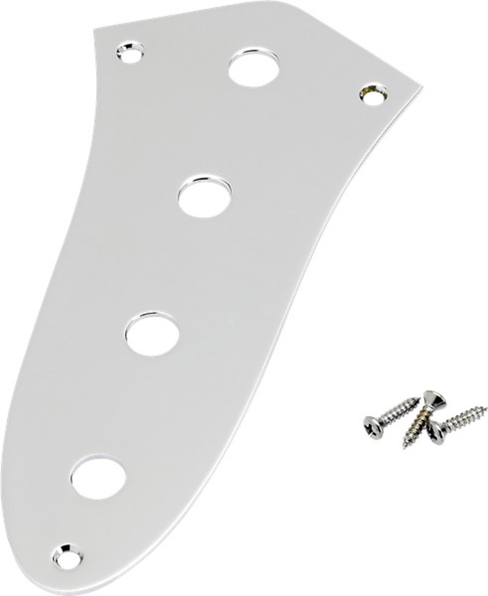 Fender Control Plate Jazz 4-Hole - Chrome