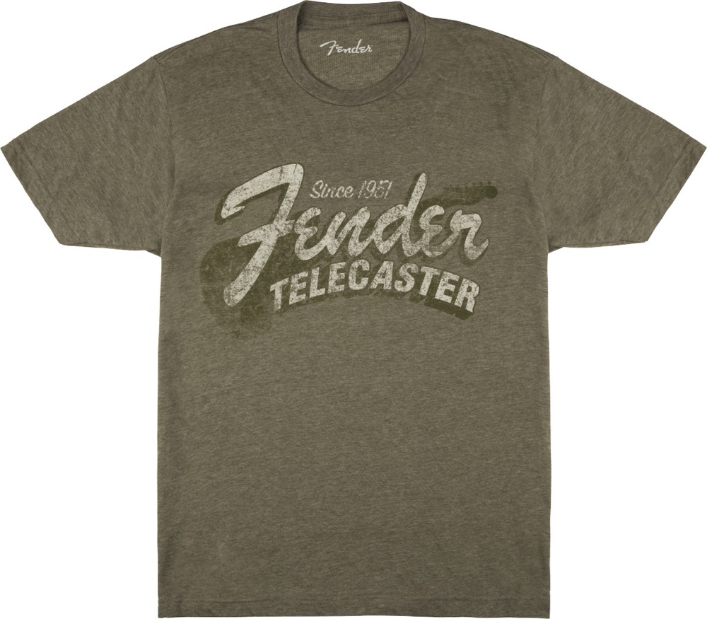 Fender T-Shirt Since 1951 Tele  Heather Green  …