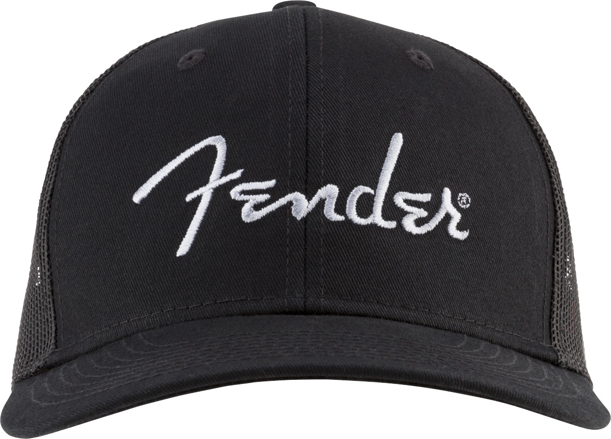 Fender Fender Silver Logo Snapback Hat In Black - Misc