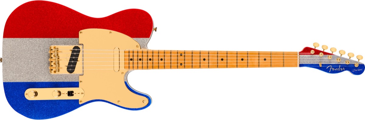 Fender Fender Buck Owens Telecaster -  Red, Silver And Blue Sparkle - Guitars