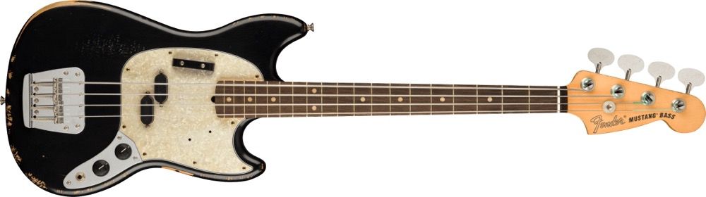 Fender JMJ Mustang PJ Bass In Black