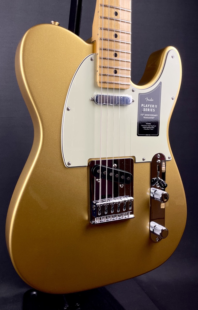Fender Fender 75th Anniversary Player II Telecaster, Aztec Gold - Guitars