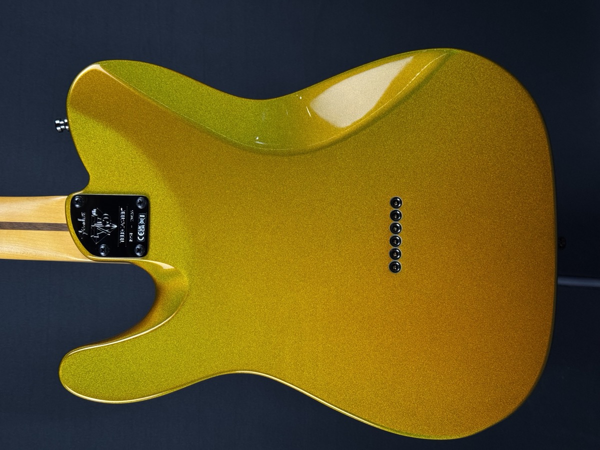 Fender Fender 75th Anniversary American Ultra II Telecaster, Ebony - Liquid Gold - Guitars