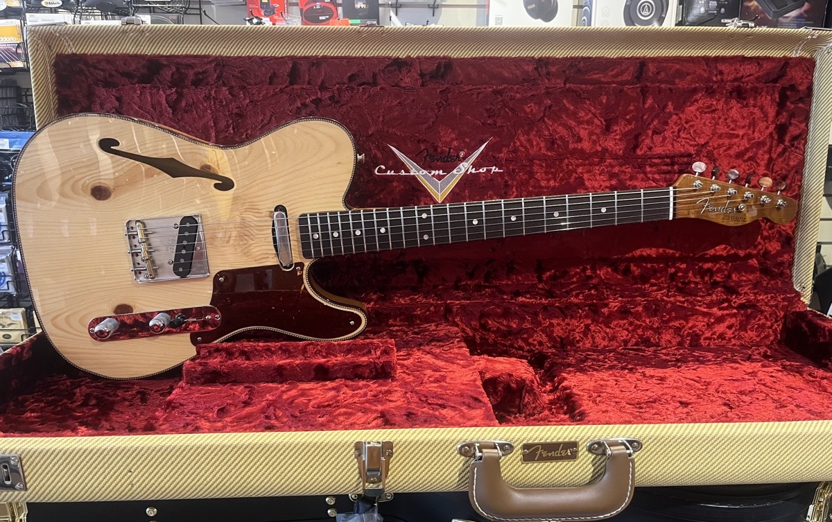 Fender Custom Shop Fender Custom Shop Artisan Knotty Pine Tele Thinline - Aged Natural - Guitars