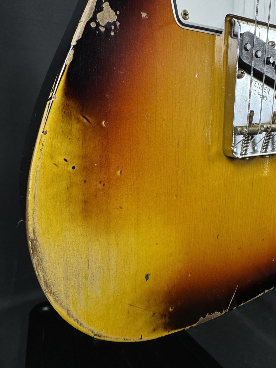 Fender Custom Shop Fender Custom Shop 1961 Telecaster Heavy Relic Faded Aged Bleached 3 Color Burst - Guitars