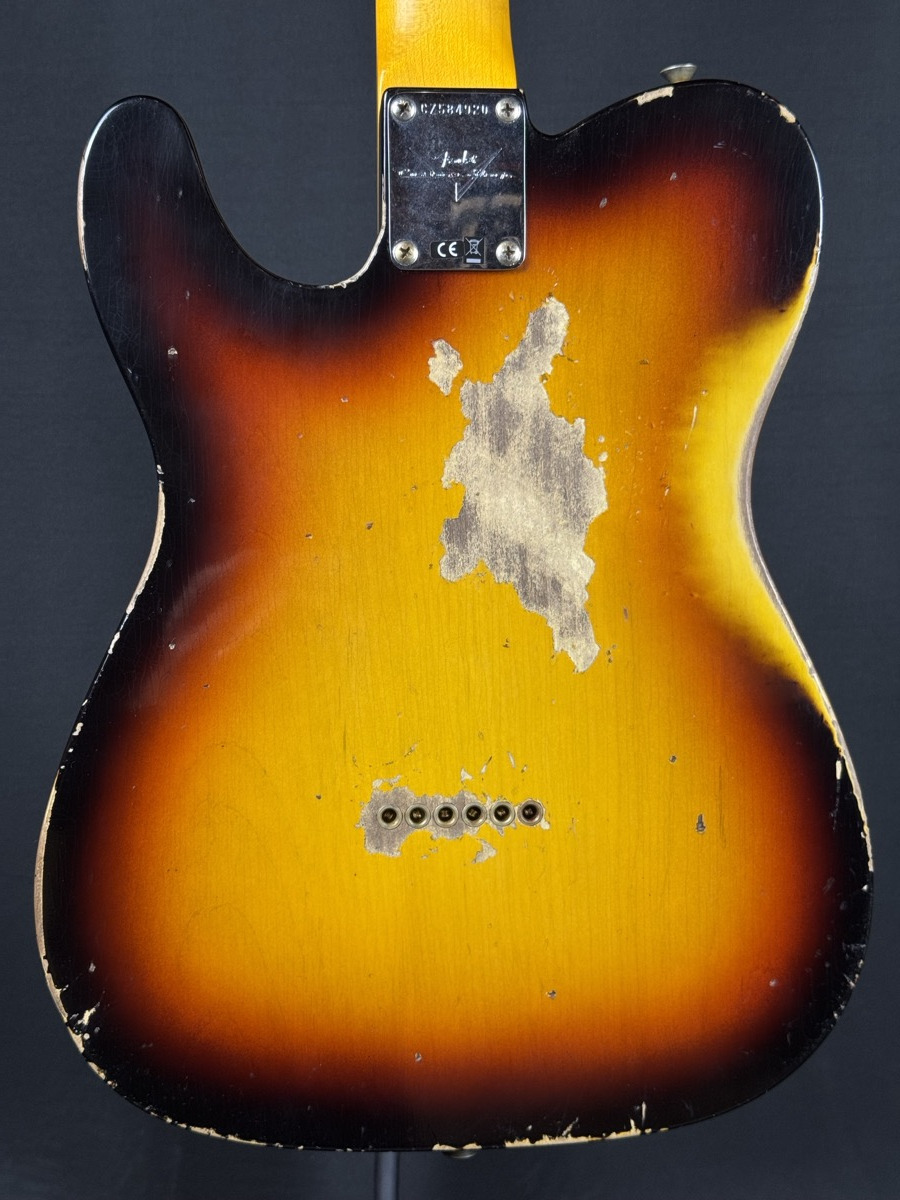 Fender Custom Shop Fender Custom Shop 1961 Telecaster Heavy Relic Faded Aged Bleached 3 Color Burst - Guitars