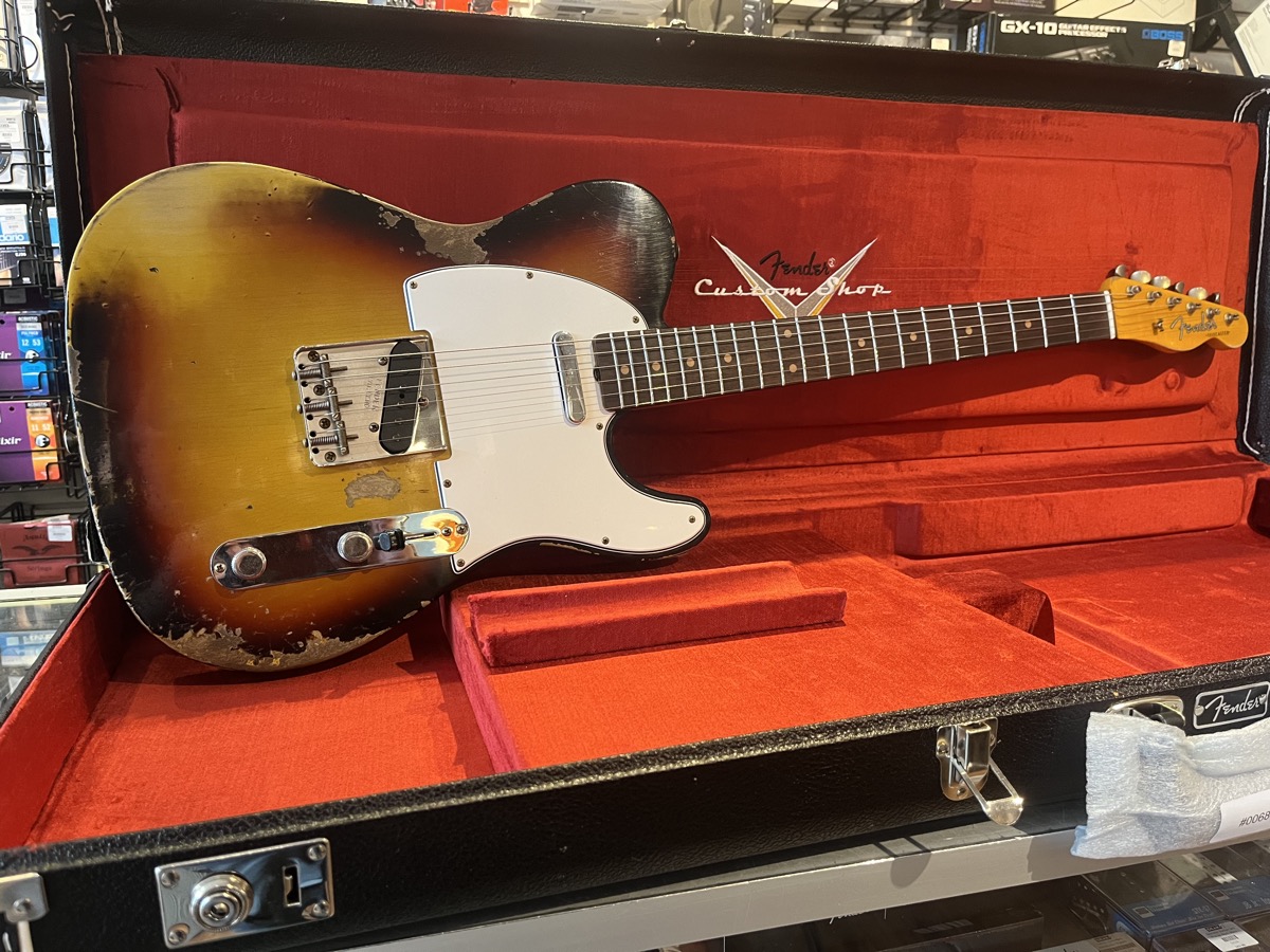 Fender Custom Shop Fender Custom Shop 1961 Telecaster Heavy Relic Faded Aged Bleached 3 Color Burst - Guitars