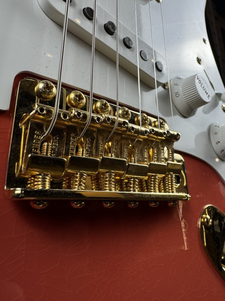 Fender Custom Shop Fender Custom Shop 1955 Strat DLX Closet Classic, Faded Aged Fiesta Red - Guitars