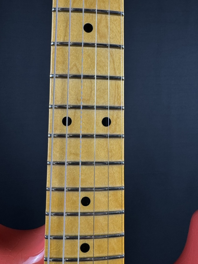 Fender Custom Shop Fender Custom Shop 1955 Strat DLX Closet Classic, Faded Aged Fiesta Red - Guitars