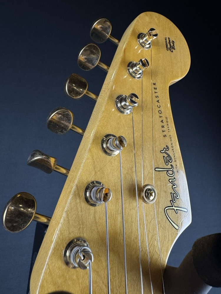 Fender Custom Shop Fender Custom Shop 1955 Strat DLX Closet Classic, Faded Aged Fiesta Red - Guitars