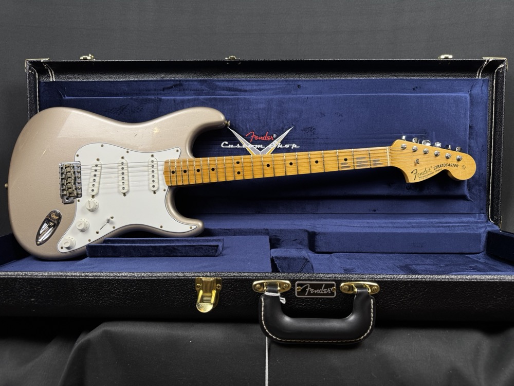 Fender Custom Shop Fender Custom Shop 1969 Strat Journeyman Relic, Faded Shoreline Gold, Maple Neck - Guitars