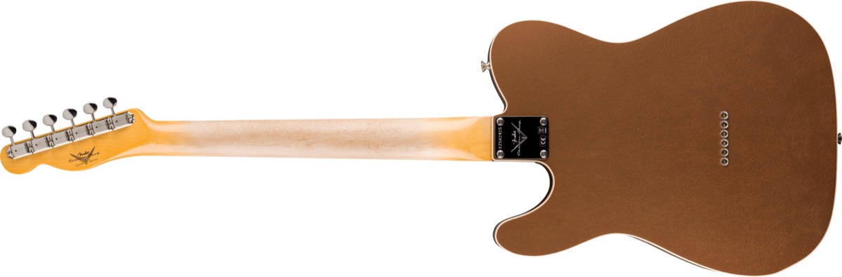 Fender Custom Shop Fender Custom Shop Limited Ed Double Custom Esquire, Aged Copper, Dlx Closet Cl - Guitars