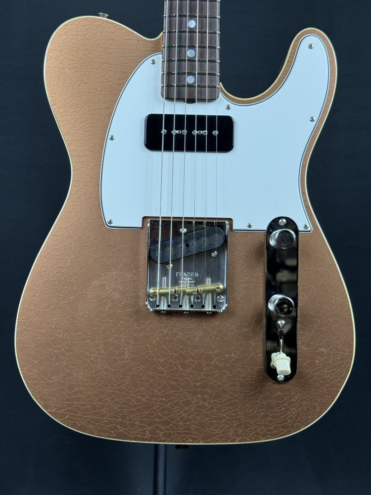 Fender Custom Shop Fender Custom Shop Limited Ed Double Custom Esquire, Aged Copper, Dlx Closet Cl - Guitars