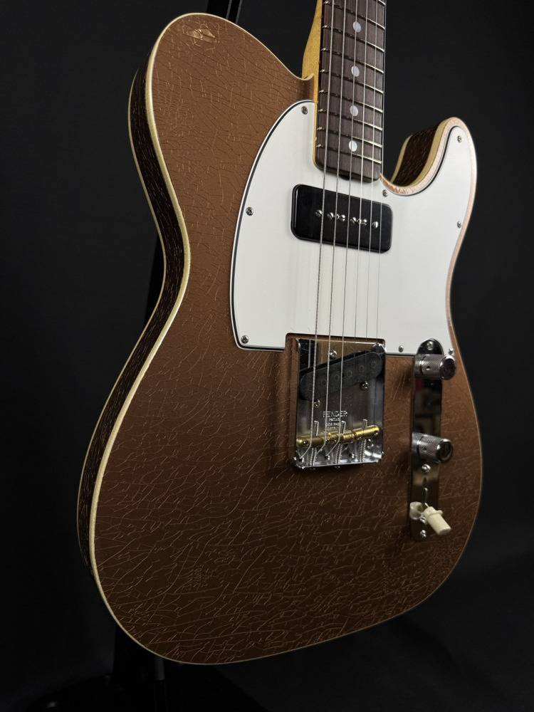 Fender Custom Shop Fender Custom Shop Limited Ed Double Custom Esquire, Aged Copper, Dlx Closet Cl - Guitars