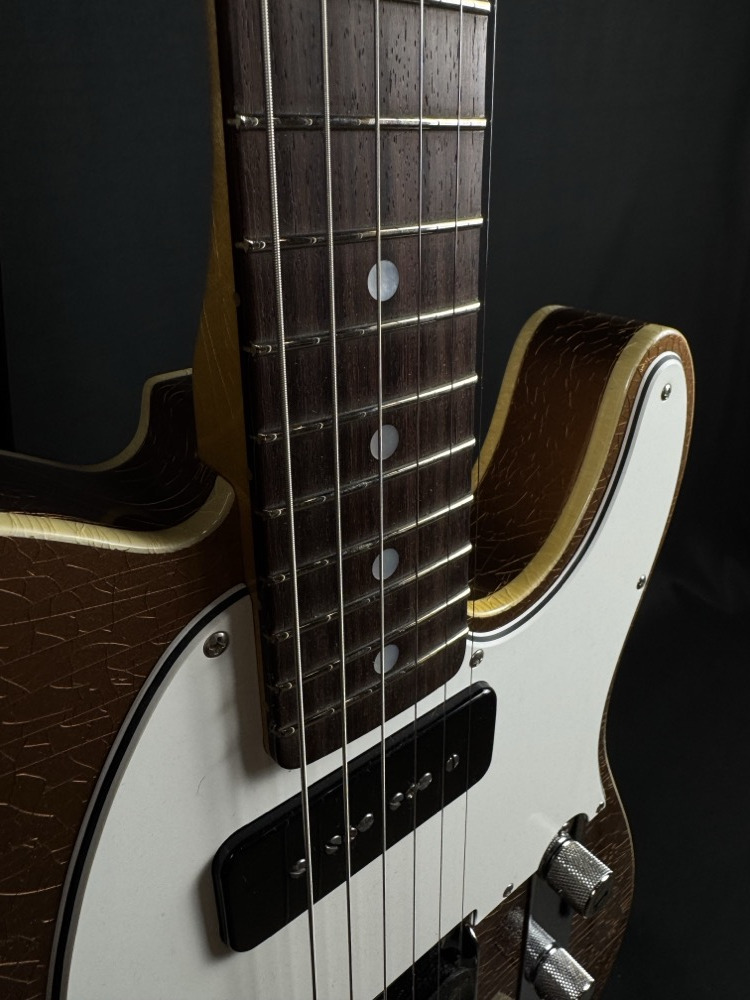 Fender Custom Shop Fender Custom Shop Limited Ed Double Custom Esquire, Aged Copper, Dlx Closet Cl - Guitars