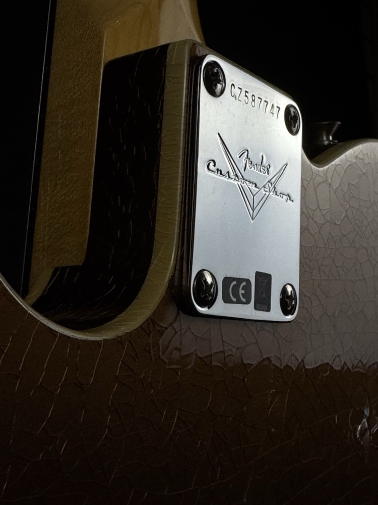 Fender Custom Shop Fender Custom Shop Limited Ed Double Custom Esquire, Aged Copper, Dlx Closet Cl - Guitars