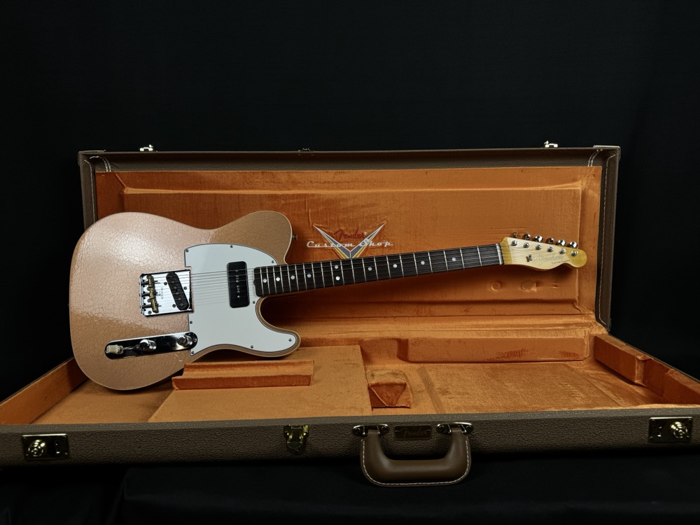 Fender Custom Shop Fender Custom Shop Limited Ed Double Custom Esquire, Aged Copper, Dlx Closet Cl - Guitars
