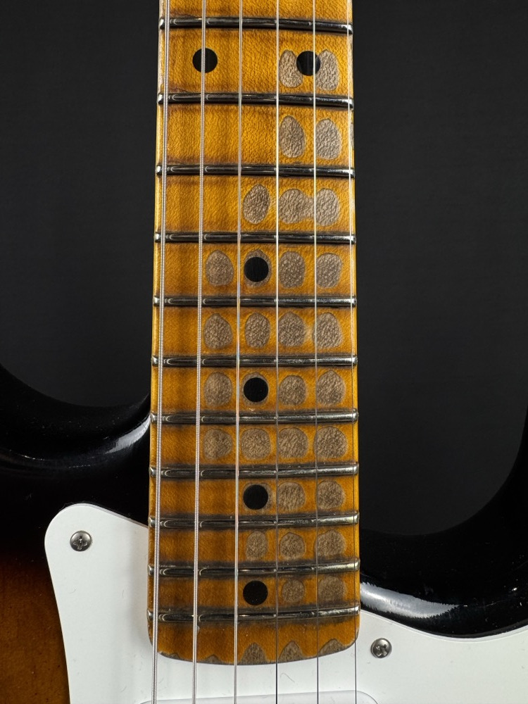 Fender Custom Shop Fender Custom Shop 1955 Stratocaster Heavy Relic, Aged 2-Colour Sunburst - Guitars