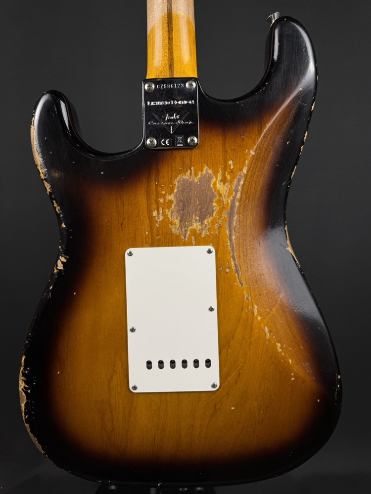 Fender Custom Shop Fender Custom Shop 1955 Stratocaster Heavy Relic, Aged 2-Colour Sunburst - Guitars