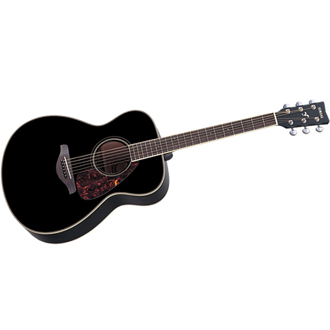 Yamaha FS720S Folk Size Solid Top Acoustic, Black