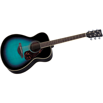 Yamaha FS720S Folk Size Solid Top Acoustic, Cobalt Aqua