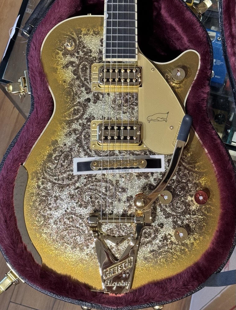 Gretsch Gretsch G6134TG Limited Edition Paisley Penguin - Gold Paisley - Guitars