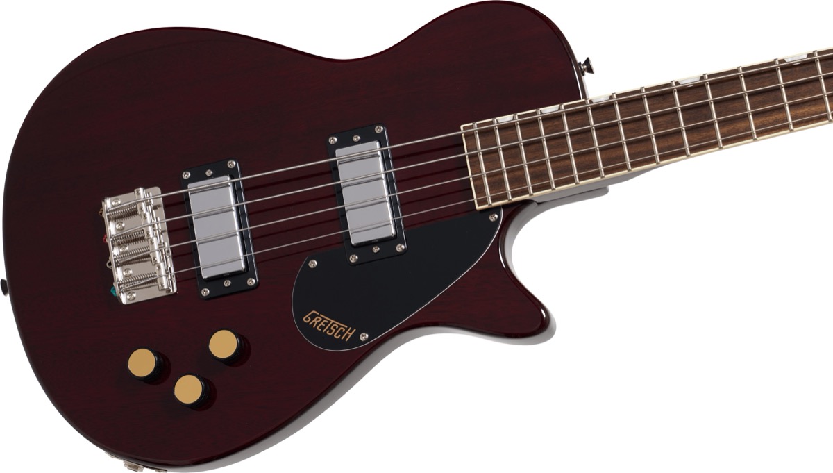 Gretsch Gretsch Streamliner Jet Club Bass Single Cut In Walnut Stain - Basses