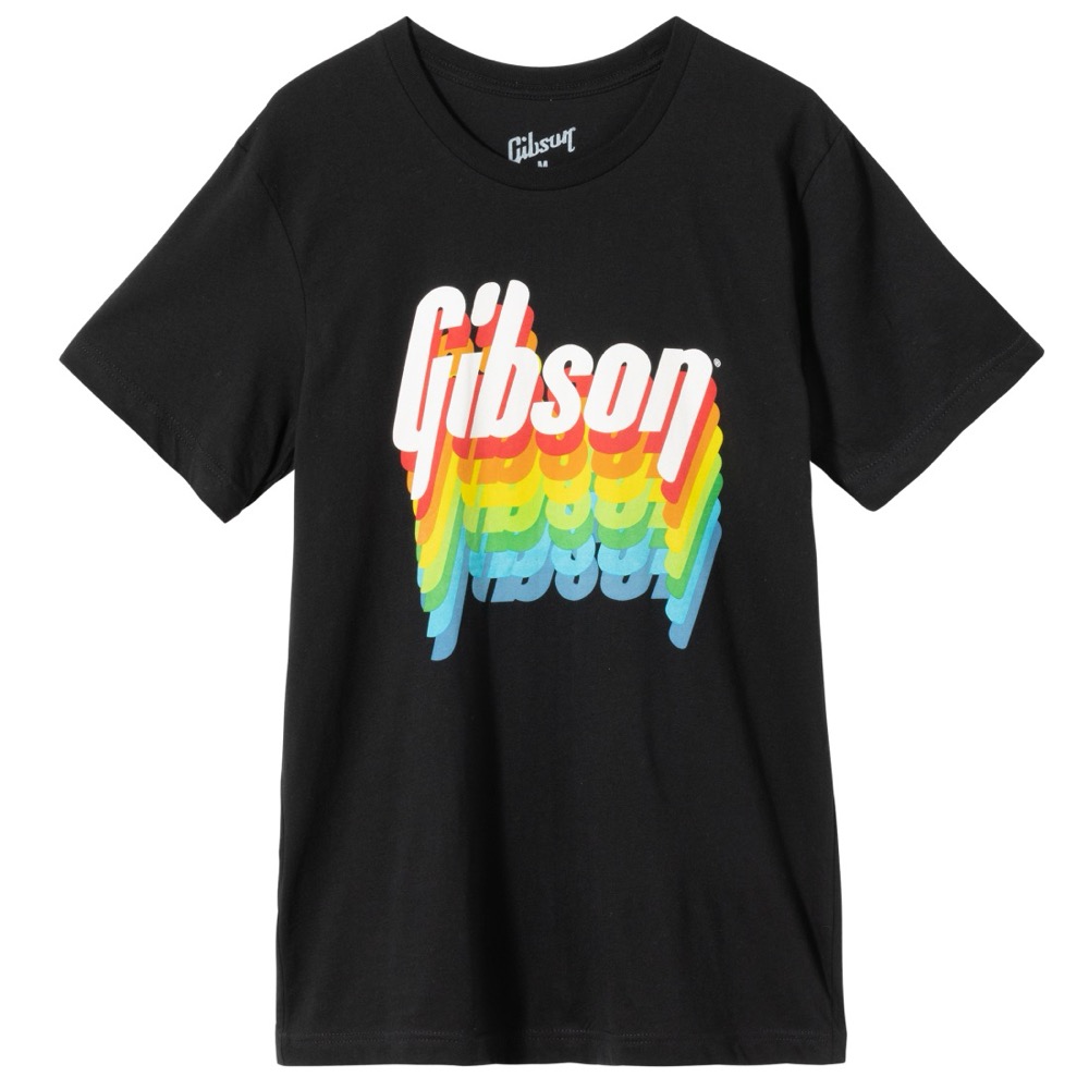 Gibson Rainbow Logo T-Shirt - Large