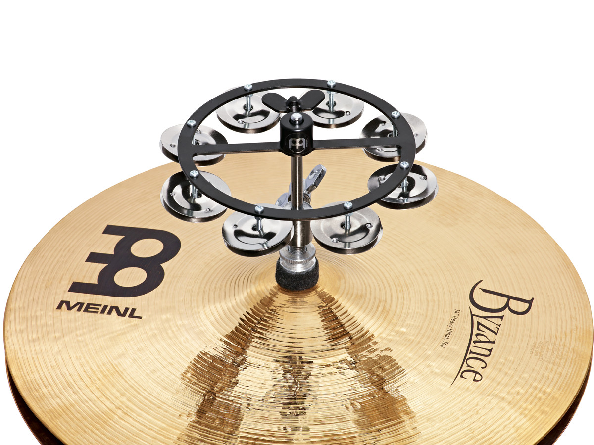 Meinl Meinl Hi-Hat Tambourine - Black 1 Row - Drums
