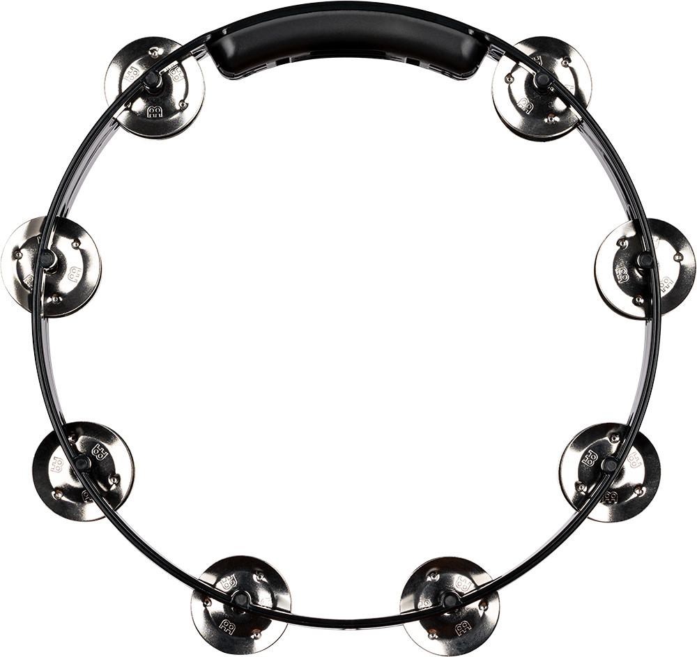 Meinl Meinl Headliner Tambourine 10" 2 Row Stainless Jingles - Black - Drums