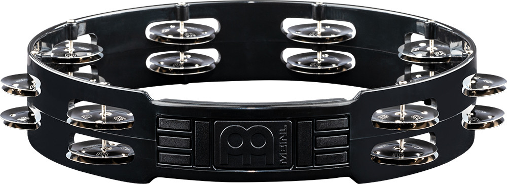 Meinl Meinl Headliner Tambourine 10" 2 Row Stainless Jingles - Black - Drums